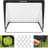 imageSONGMICS Kids Soccer Goals for Backyard 4x3 ft Portable Soccer Nets Training Equipment Toddler Soccer Goal with Carrying Bag for FieldBlack