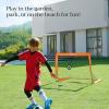 imageSONGMICS Kids Soccer Goals for Backyard 4x3 ft Portable Soccer Nets Training Equipment Toddler Soccer Goal with Carrying Bag for FieldOrange