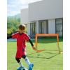 imageSONGMICS Kids Soccer Goals for Backyard 4x3 ft Portable Soccer Nets Training Equipment Toddler Soccer Goal with Carrying Bag for FieldOrange