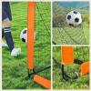 imageSONGMICS Kids Soccer Goals for Backyard 4x3 ft Portable Soccer Nets Training Equipment Toddler Soccer Goal with Carrying Bag for FieldOrange