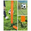 imageSONGMICS Kids Soccer Goals for Backyard 4x3 ft Portable Soccer Nets Training Equipment Toddler Soccer Goal with Carrying Bag for FieldOrange