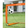 imageSONGMICS Kids Soccer Goals for Backyard 4x3 ft Portable Soccer Nets Training Equipment Toddler Soccer Goal with Carrying Bag for FieldOrange
