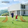 imageSONGMICS Kids Soccer Goals for Backyard 4x3 ft Portable Soccer Nets Training Equipment Toddler Soccer Goal with Carrying Bag for FieldOrange