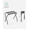 imageSONGMICS Luggage Rack Luggage Rack for Guest Room Suitcase Stand Steel Frame Foldable for Bedroom Gray URLR64GSBlack