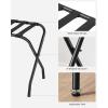 imageSONGMICS Luggage Rack Luggage Rack for Guest Room Suitcase Stand Steel Frame Foldable for Bedroom Gray URLR64GSBlack