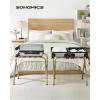 imageSONGMICS Luggage Rack Luggage Rack for Guest Room Suitcase Stand Steel Frame Foldable for Bedroom Gray URLR64GSGolden