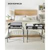 imageSONGMICS Luggage Rack Luggage Rack for Guest Room Suitcase Stand Steel Frame Foldable for Bedroom Gray URLR64GSGray