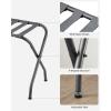 imageSONGMICS Luggage Rack Luggage Rack for Guest Room Suitcase Stand Steel Frame Foldable for Bedroom Gray URLR64GSGray