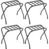 imageSONGMICS Luggage Rack Luggage Rack for Guest Room Suitcase Stand Steel Frame Foldable for Bedroom Gray URLR64GSGray