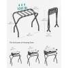 imageSONGMICS Luggage Rack Luggage Rack for Guest Room Suitcase Stand Steel Frame Foldable for Bedroom Gray URLR64GSGray
