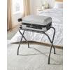 imageSONGMICS Luggage Rack Luggage Rack for Guest Room Suitcase Stand Steel Frame Foldable for Bedroom Gray URLR64GSGray