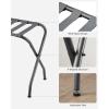 imageSONGMICS Luggage Rack Luggage Rack for Guest Room Suitcase Stand Steel Frame Foldable for Bedroom Gray URLR64GSGray
