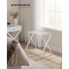 imageSONGMICS Luggage Rack Luggage Rack for Guest Room Suitcase Stand Steel Frame Foldable for Bedroom Gray URLR64GSWhite
