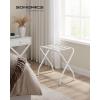 imageSONGMICS Luggage Rack Luggage Rack for Guest Room Suitcase Stand Steel Frame Foldable for Bedroom Gray URLR64GSWhite