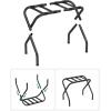 imageSONGMICS Luggage Rack for Guest Room Suitcase Stand Foldable Steel Frame for Hotel Bedroom Holds up to 110 lb 272 x 15 x 205 Inches Slate Gray URLR001G01Black