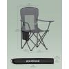 imageSONGMICS Oversized Lumbar Support Camping Chair HeavyDuty Outdoor Folding Chair Comfortable Padded Glamping Cooler Bag Weight Capacity 450 lb Ink Black UGCB066B01Slate Gray