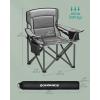 imageSONGMICS Oversized Lumbar Support Camping Chair HeavyDuty Outdoor Folding Chair Comfortable Padded Glamping Cooler Bag Weight Capacity 450 lb Ink Black UGCB066B01Slate Gray