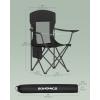 imageSONGMICS Oversized Lumbar Support Camping Chair HeavyDuty Outdoor Folding Chair Comfortable Padded Glamping Cooler Bag Weight Capacity 450 lb Ink Black UGCB066B01Ink Black