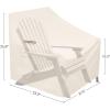 imageSONGMICS Patio Adirondack Chair Cover Heavy Duty Patio Chair Cover 600D Waterproof Protective Cover for Outdoor Garden Deep Seat Chair AntiFade 319 x 339 x 358193 Inches Beige UGCC007M01