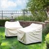 imageSONGMICS Patio Adirondack Chair Cover Heavy Duty Patio Chair Cover 600D Waterproof Protective Cover for Outdoor Garden Deep Seat Chair AntiFade 319 x 339 x 358193 Inches Beige UGCC007M01