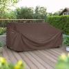 imageSONGMICS Patio Sofa Cover 600D 3Seater Bench Deep Chaise Lounge Protective Cover for Large Outdoor Garden Furniture Waterproof and AntiFade UGSC198BR