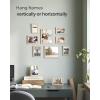 imageSONGMICS Picture Frames Collage Picture Frames Set of 10 Two 8x10 Four 5x7 Four 4x6 Photo Frame for Wall Gallery Decor Table Display Glass Rustic Brown URPF010X01Natural Beige