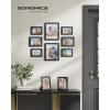 imageSONGMICS Picture Frames Collage Picture Frames Set of 10 Two 8x10 Four 5x7 Four 4x6 Photo Frame for Wall Gallery Decor Table Display Glass Rustic Brown URPF010X01Ink Black