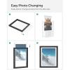 imageSONGMICS Picture Frames Set of 7 Pieces One 11 x 14 Inches Two 8 x 10 Inches Four 6 x 8 Inches with White Mat Real Glass for Multiple Photos Black URPF37BK8 x 10