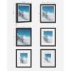 imageSONGMICS Picture Frames Set of 7 Pieces One 11 x 14 Inches Two 8 x 10 Inches Four 6 x 8 Inches with White Mat Real Glass for Multiple Photos Black URPF37BK8 x 10