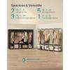 imageSONGMICS Portable Closet Wardrobe Closet Organizer with Cover 4 Hanging Rods and Shelves 4 Side Pockets 669 x 177 x 657 Inches Large Capacity for Bedroom Living Room Gray URYG094G02Ink Black