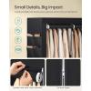 imageSONGMICS Portable Closet Wardrobe Closet Organizer with Cover 4 Hanging Rods and Shelves 4 Side Pockets 669 x 177 x 657 Inches Large Capacity for Bedroom Living Room Gray URYG094G02Ink Black