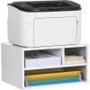 imageSONGMICS Printer Stand for Desk Home Desktop Printer Stand with Storage Shelves for Office Steel Frame MultiPurpose Rack 159 x 118 x 87 Inches Matte Black UOMC101B01White