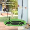 imageSONGMICS Saucer Tree Swing 40 Inch 700 lb Load Includes Hanging Kit Green and Black UGSW001G01