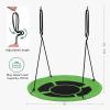 imageSONGMICS Saucer Tree Swing 40 Inch 700 lb Load Includes Hanging Kit Green and Black UGSW001G01
