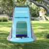 imageSONGMICS Saucer Tree Swing Tent 40 Inch 700 lb Load Textilene Fabric Includes Hanging Kit for Kids Outdoor Indoor Detachable Heavy Duty Safe Durable Easy Install Blue UGSW002Q01