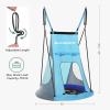 imageSONGMICS Saucer Tree Swing Tent 40 Inch 700 lb Load Textilene Fabric Includes Hanging Kit for Kids Outdoor Indoor Detachable Heavy Duty Safe Durable Easy Install Blue UGSW002Q01