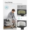 imageSONGMICS Shoe Bench Storage Bench Entryway Bench with Cushion Shoe Shelf with Seat SpaceSaving Modern Style for Living Room Bedroom Hallway Dark Gray and Ink Black ULBS57GYZDark Gray  Ink Black