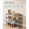 imageSONGMICS Shoe Rack 10Tier Shoe Organizer Metal Storage Shelf Upright or Upside Down for 1122 Pairs for Entryway 118 x 177 x 685 Inches Black ULSA25BKBlack
