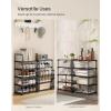 imageSONGMICS Shoe Rack 10Tier Shoe Organizer Metal Storage Shelf Upright or Upside Down for 1122 Pairs for Entryway 118 x 177 x 685 Inches Black ULSA25BKBlack