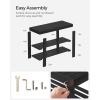 imageSONGMICS Shoe Rack Bench 3Tier Bamboo Shoe Storage Organizer Entryway Bench Holds Up to 286 lb 113 x 276 x 178 Inches for Entryway Bathroom Bedroom Natural ULBS04NInk Black