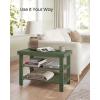 imageSONGMICS Shoe Rack Bench 3Tier Bamboo Shoe Storage Organizer Entryway Bench Holds Up to 286 lb 113 x 276 x 178 Inches for Entryway Bathroom Bedroom Natural ULBS04NForest Green