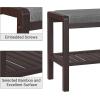 imageSONGMICS Shoe Rack Bench with Cushion Upholstered Padded Seat Storage Shelf Shoe Organizer Holds Up to 350 lb Ideal for Entryway Bedroom Living Room Hallway Garage Mud Room Gray and White ULBS65WNGray  Brown