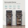 imageSONGMICS Shoe Rack with NonWoven Fabric Cover 9 Tier Storage Shelf for 4050 Pairs of Shoes Entryway Suitable for Sneakers High Heels Flats and Boots Grey RXJ36G01Grey