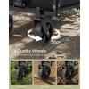 imageSONGMICS Small Collapsible Wagon with 400 lb Dynamic Weight Capacity Foldable Wagon Cart Folding Camp Cart with Wheels for Outdoor Yard 90 L Ink Black UGFW909B01Ink Black