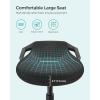 imageSONGMICS Standing Desk Chair Adjustable Ergonomic Wobble Stool 236333 Inches Drafting Chair Swivel Sitting Balance Stool Synthetic Leather Upholstery AntiSlip Bottom Pad Ink Black UOSC12BKInk Black
