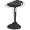 imageSONGMICS Standing Desk Chair Adjustable Ergonomic Wobble Stool 236333 Inches Drafting Chair Swivel Sitting Balance Stool Synthetic Leather Upholstery AntiSlip Bottom Pad Ink Black UOSC12BKInk Black
