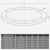 imageSONGMICS Trampoline Pad 8ft 10ft 12ft 14ft 15ft Replacement Trampoline Safety Pad Spring CoverDark Green