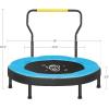 imageSONGMICS Trampoline for Kids 3ft Mini Trampoline with Handlebar Toddler Trampoline for Indoor and Outdoor Max Load 220 lbBlue