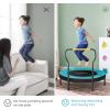 imageSONGMICS Trampoline for Kids 3ft Mini Trampoline with Handlebar Toddler Trampoline for Indoor and Outdoor Max Load 220 lbBlue