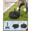 imageSONGMICS Umbrella Base Round Patio Umbrella Stand Sand Fillable Bag 66 lb for 510 ft Umbrellas HeavyDuty for Poles of Different Diameters Oudoor Beach Lawn Black UGUB0041B01